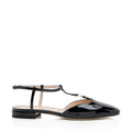 Gucci Patent Leather Double G Slingback Flats - Size 8 / 38
