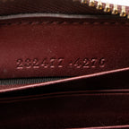 Gucci Patent Leather Guccissima Signature Zip Around Wallet