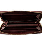 Gucci Patent Leather Guccissima Signature Zip Around Wallet