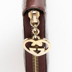 Gucci Patent Leather Guccissima Signature Zip Around Wallet