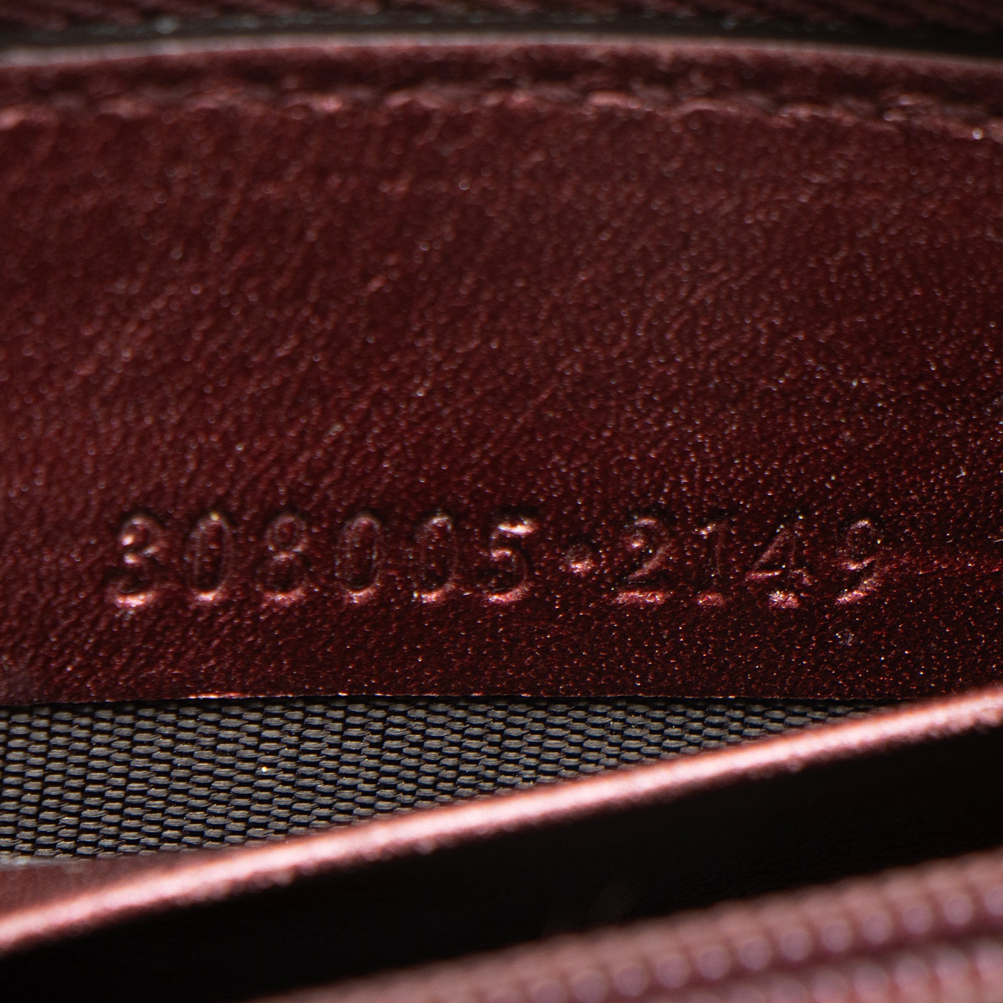 Gucci Patent Leather Guccissima Signature Zip Around Wallet