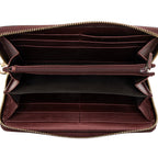 Gucci Patent Leather Guccissima Signature Zip Around Wallet