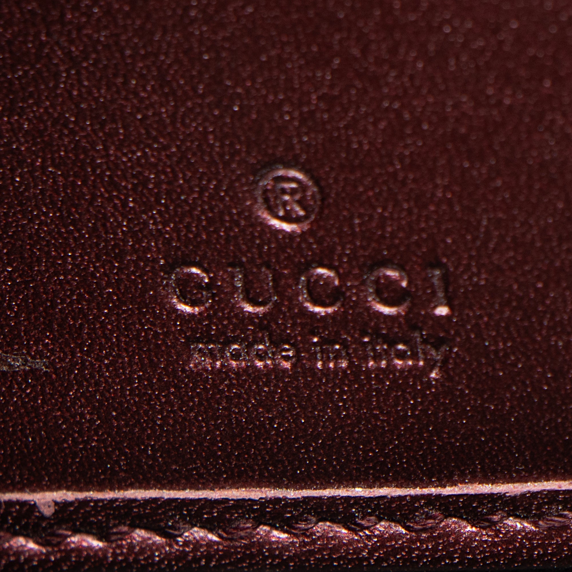 Gucci Patent Leather Guccissima Signature Zip Around Wallet