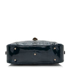 Gucci Embossed Horsebit Patent Leather Satchel