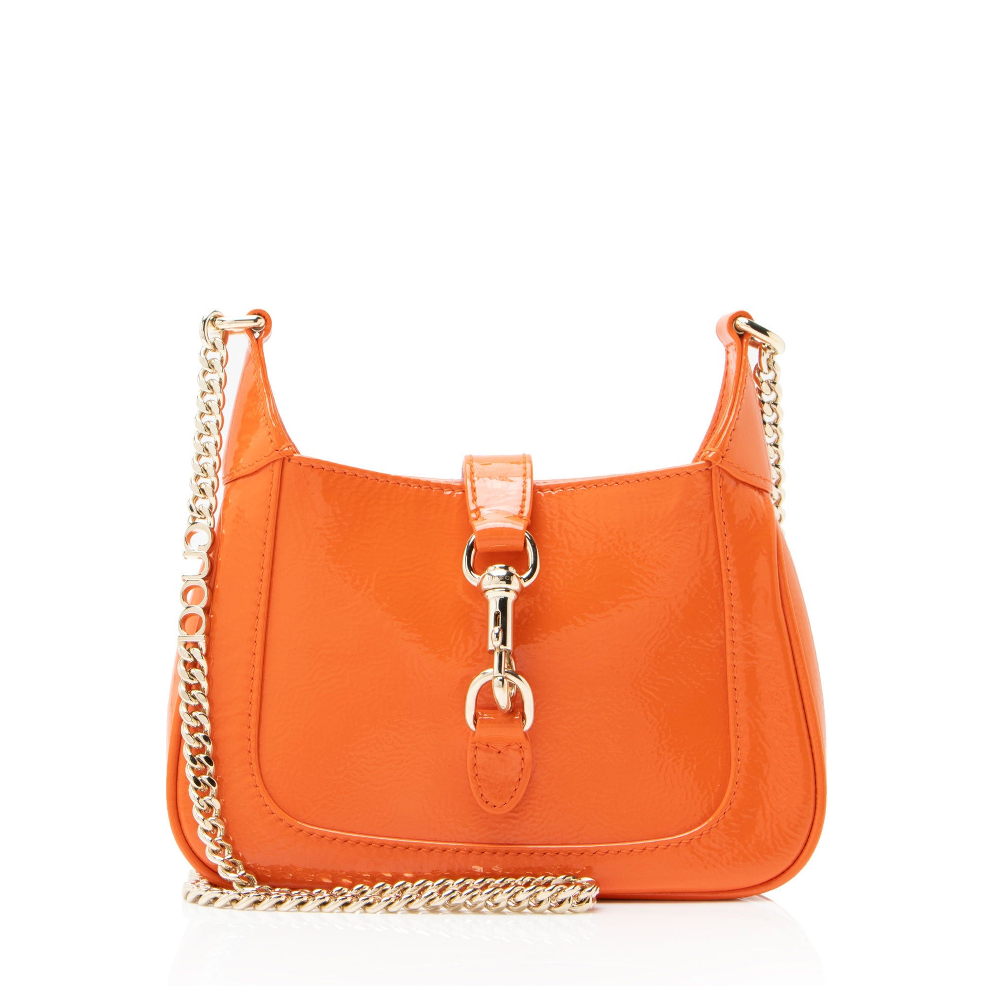 Gucci Patent Leather Jackie Notte Mini Shoulder Bag