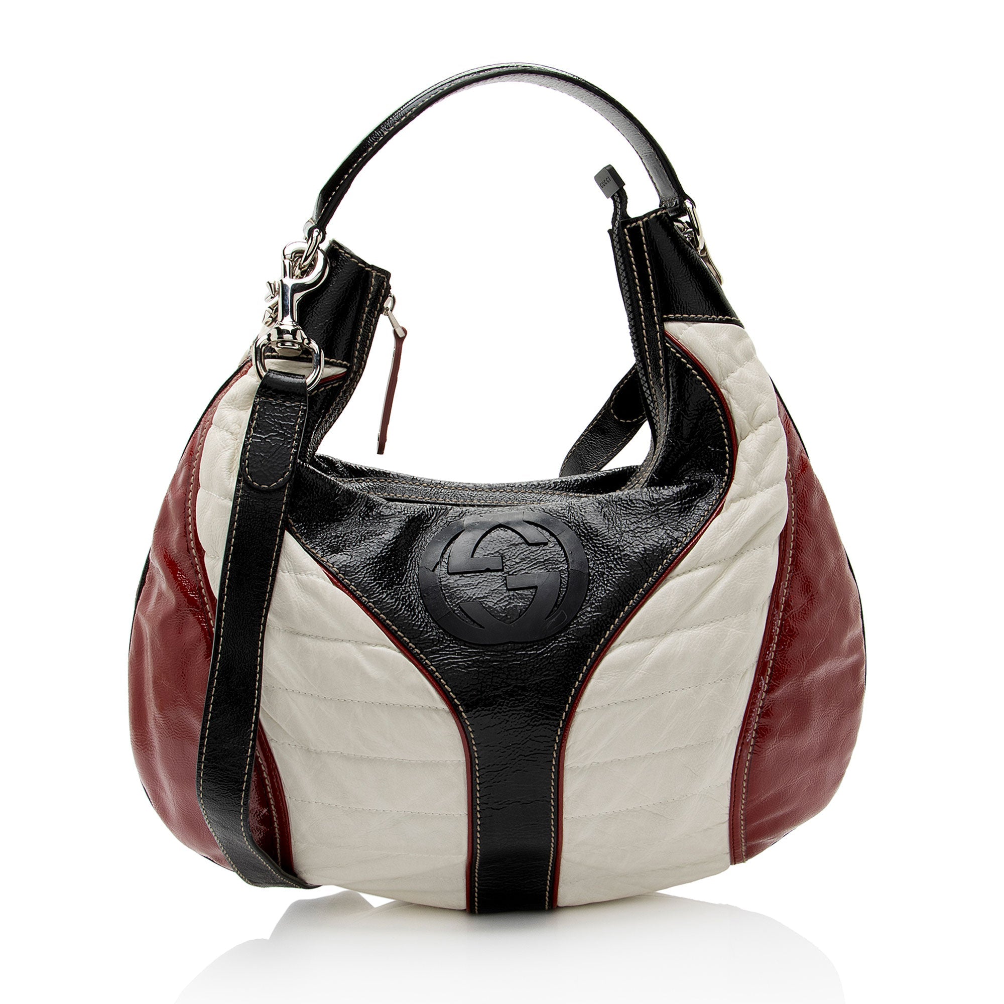 Gucci Patent Leather Snow Glam Hobo