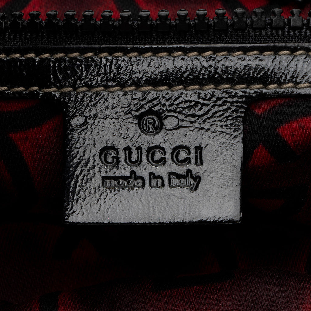 Gucci Patent Leather Snow Glam Hobo