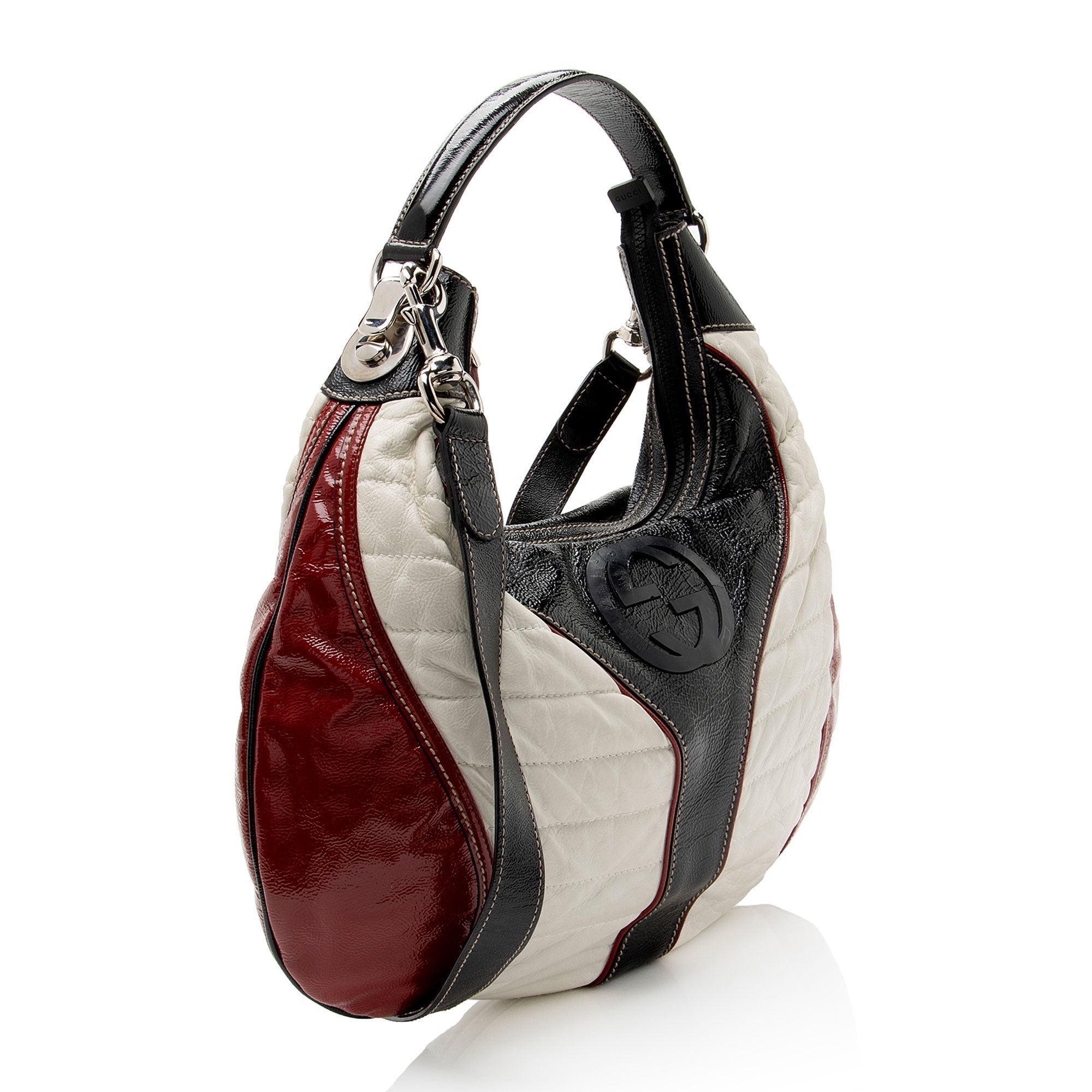 Gucci Patent Leather Snow Glam Hobo