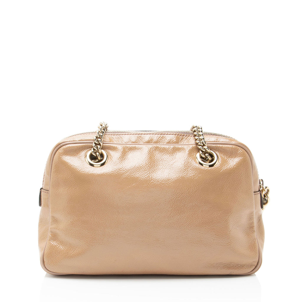 Gucci Patent Leather Soho Chain Small Shoulder Bag