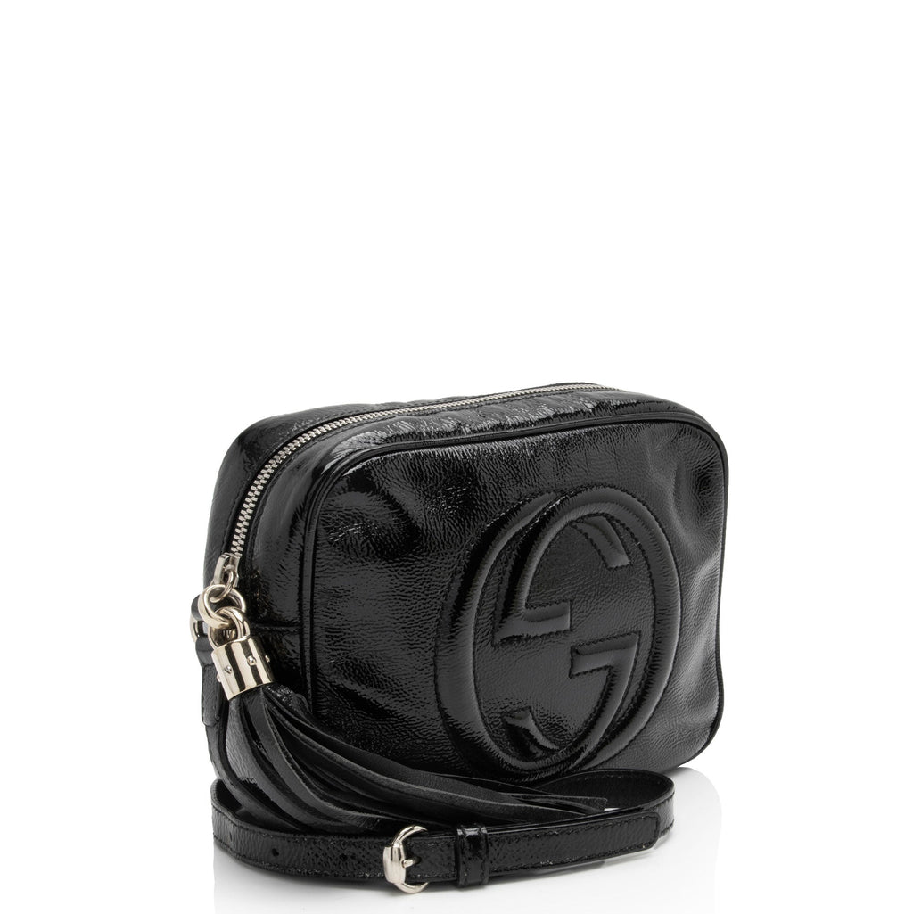 Gucci Patent Leather Soho Disco Bag (SHF-jaEn3g)