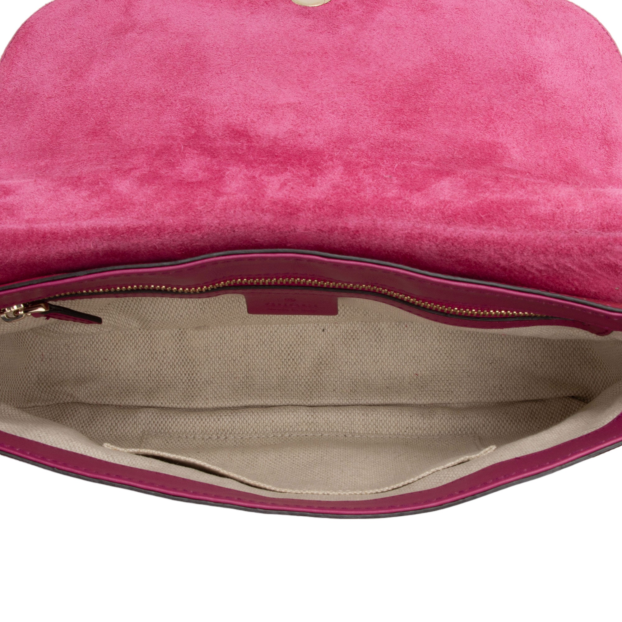 Gucci Patent Leather Soho Medium Flap Bag (SHF-V6tPqW)