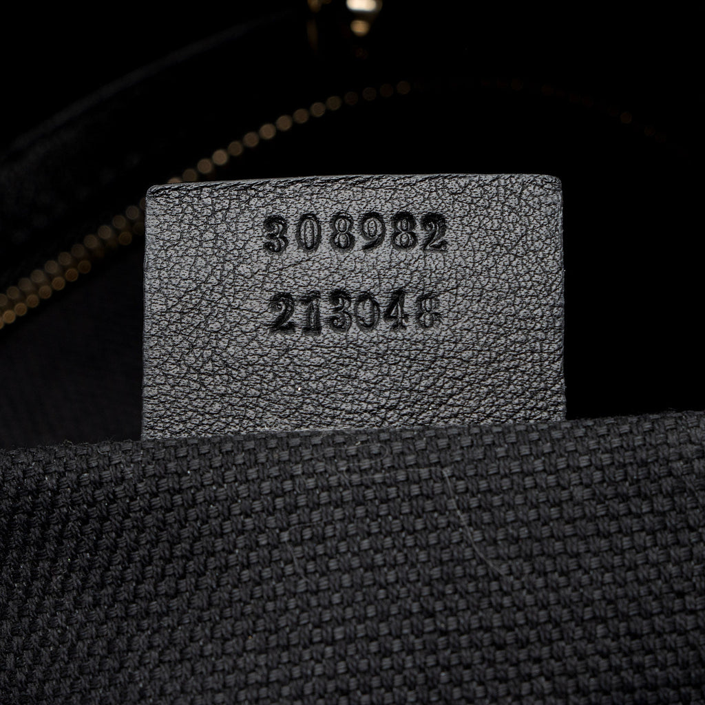 Gucci Patent Leather Soho Medium Shoulder Bag