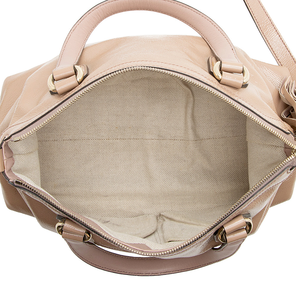 Gucci Patent Leather Soho Working Tote (SHF-21091)