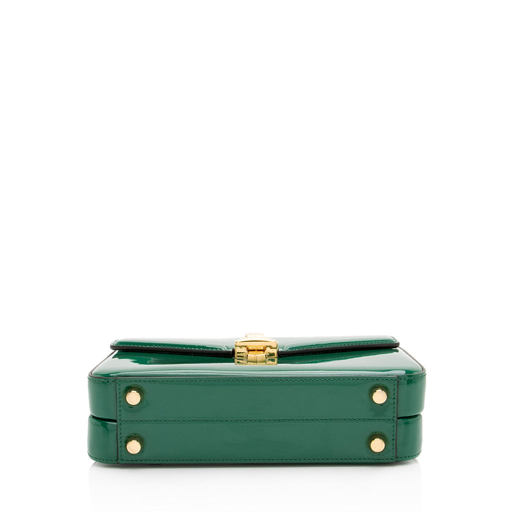 Gucci Patent Leather Sylvie 1969 Mini Top Handle
