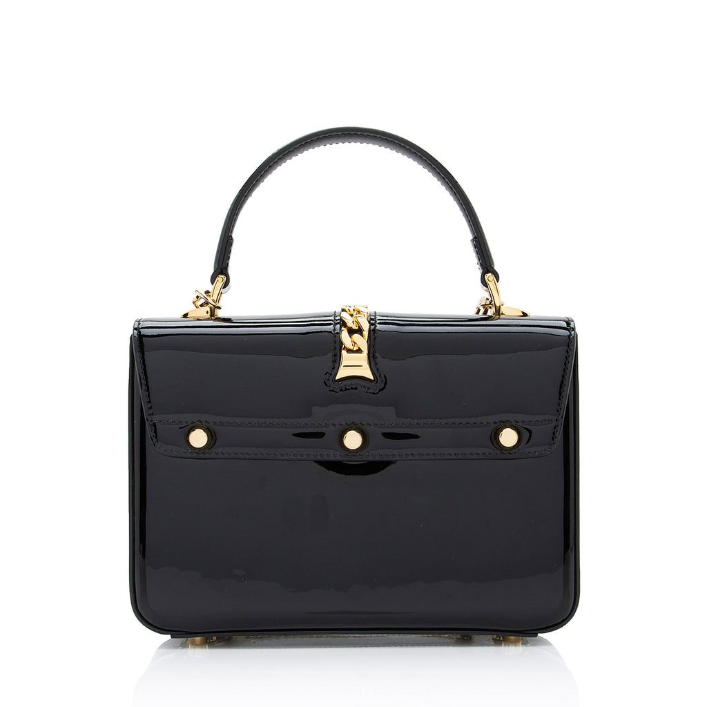 Gucci Patent Leather Sylvie 1969 Mini Top Handle