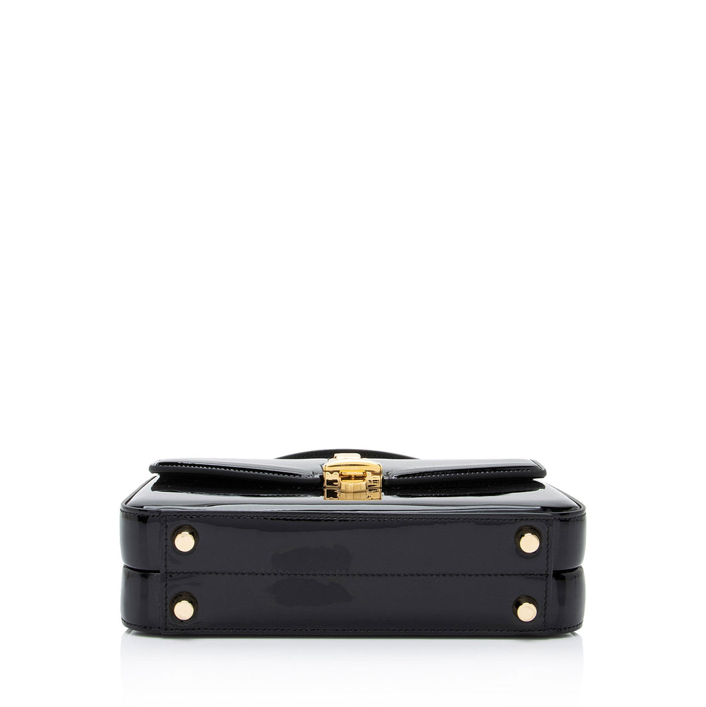 Gucci Patent Leather Sylvie 1969 Mini Top Handle