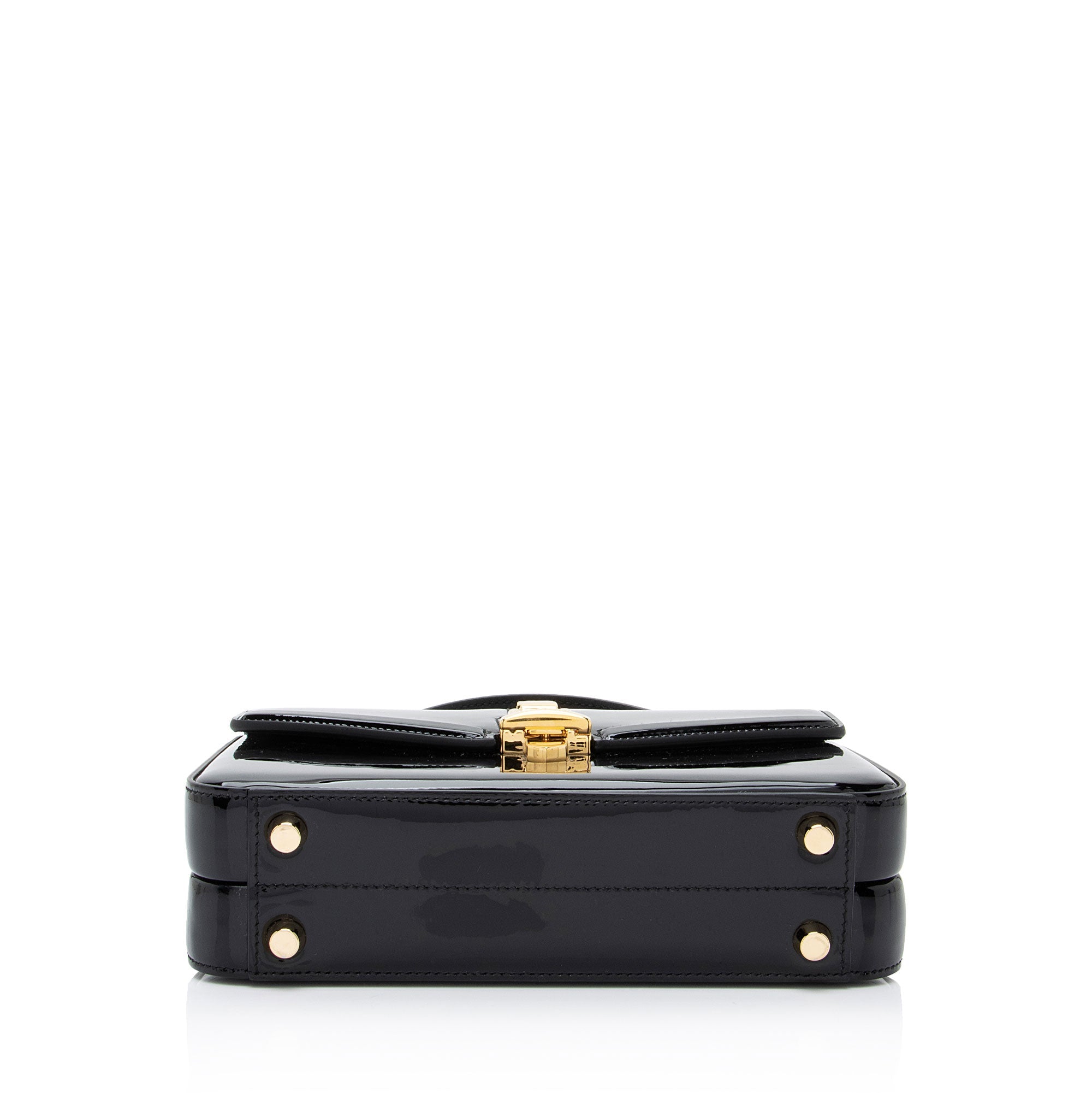 Gucci Patent Leather Sylvie 1969 Mini Top Handle