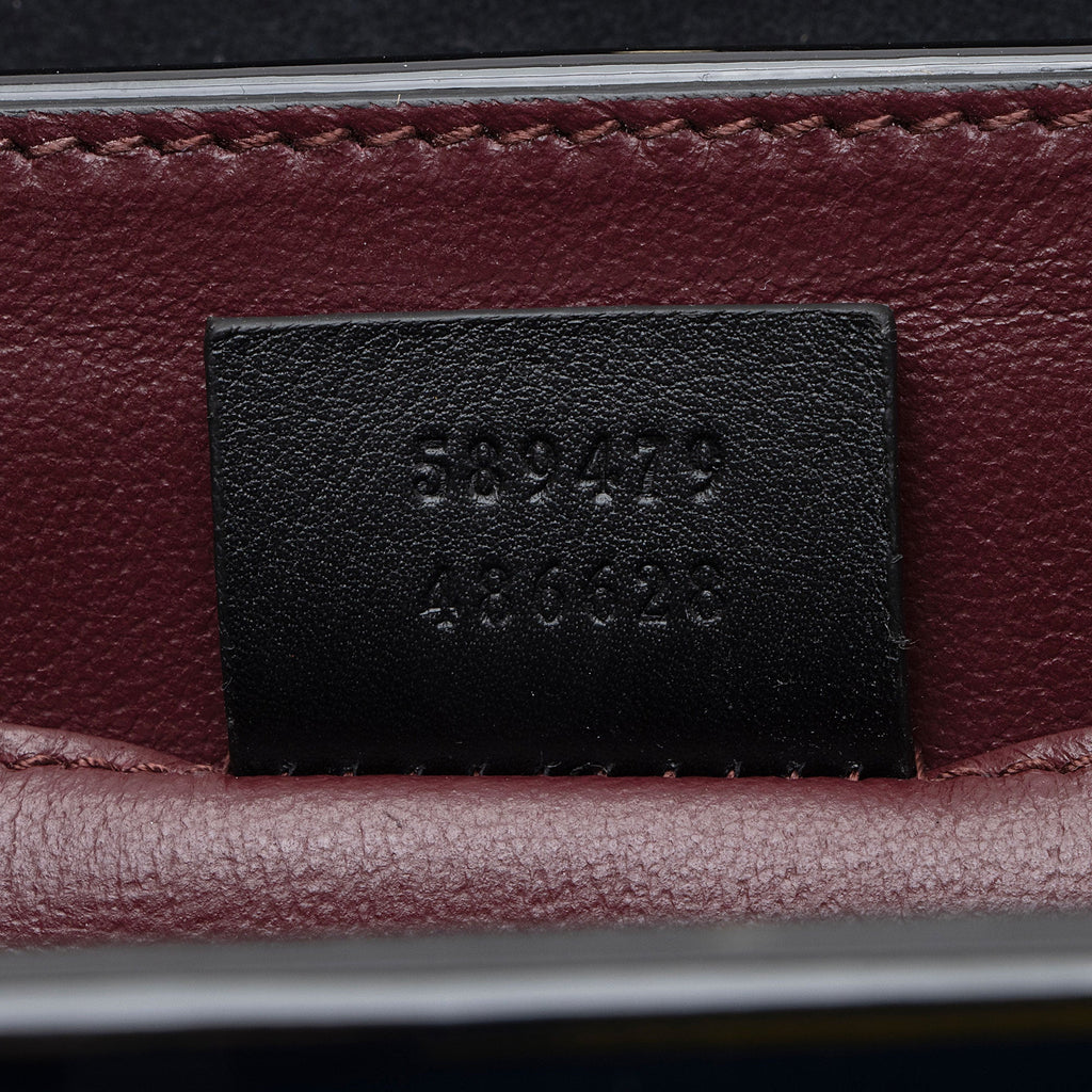 Gucci Patent Leather Sylvie 1969 Mini Top Handle