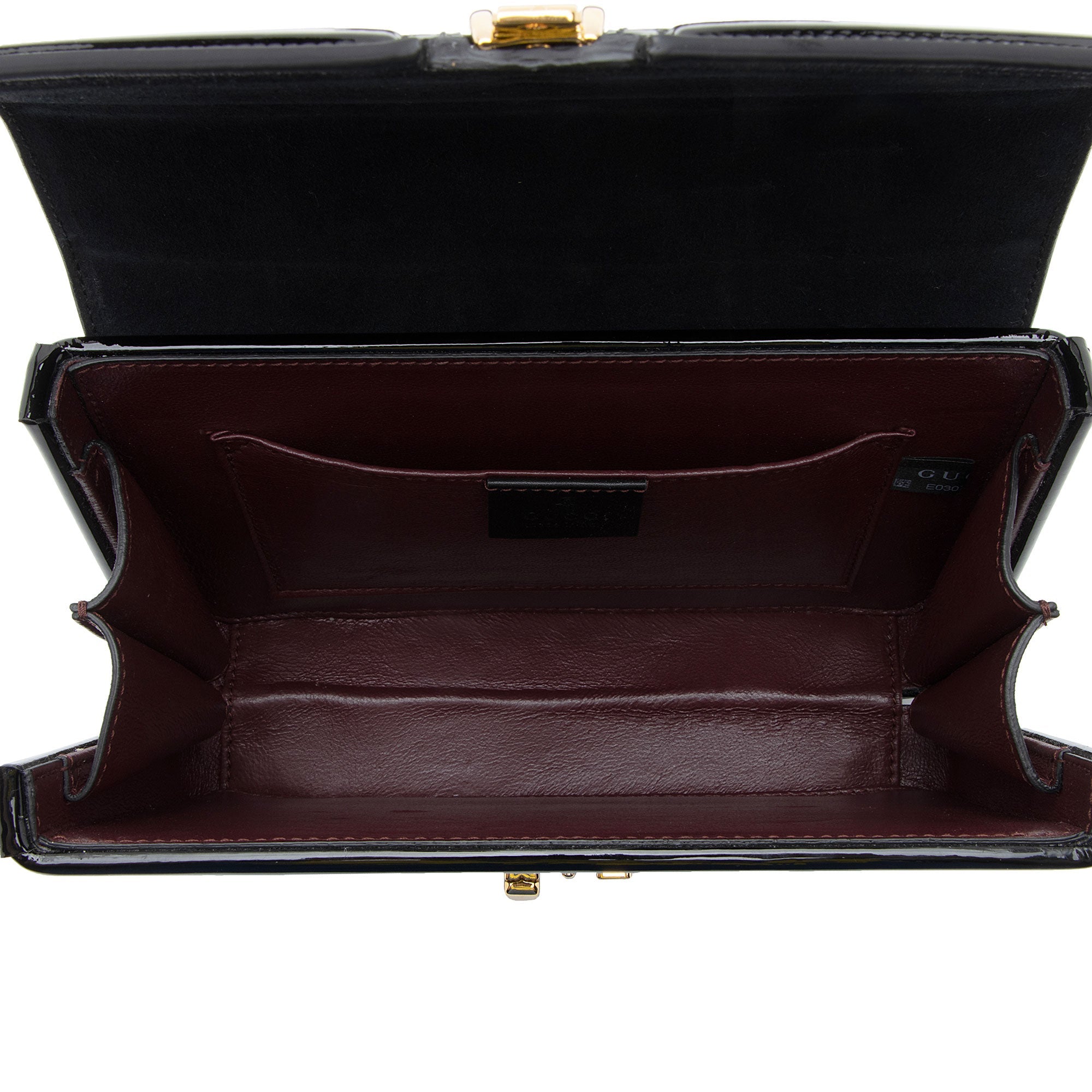 Gucci Patent Leather Sylvie 1969 Mini Top Handle