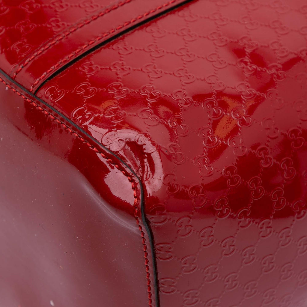 Gucci Patent Microguccissima Nice Tote