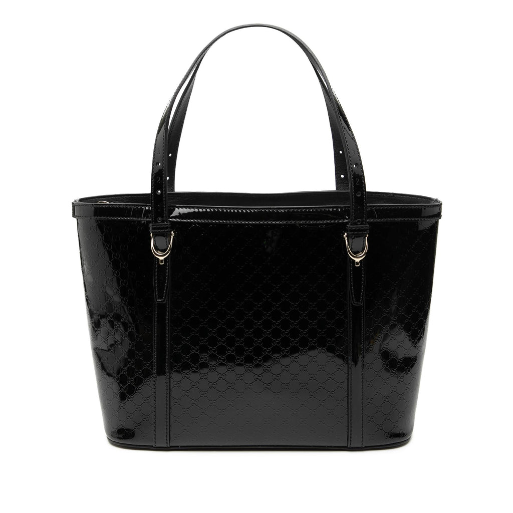Gucci Patent Microguccissima Nice Tote