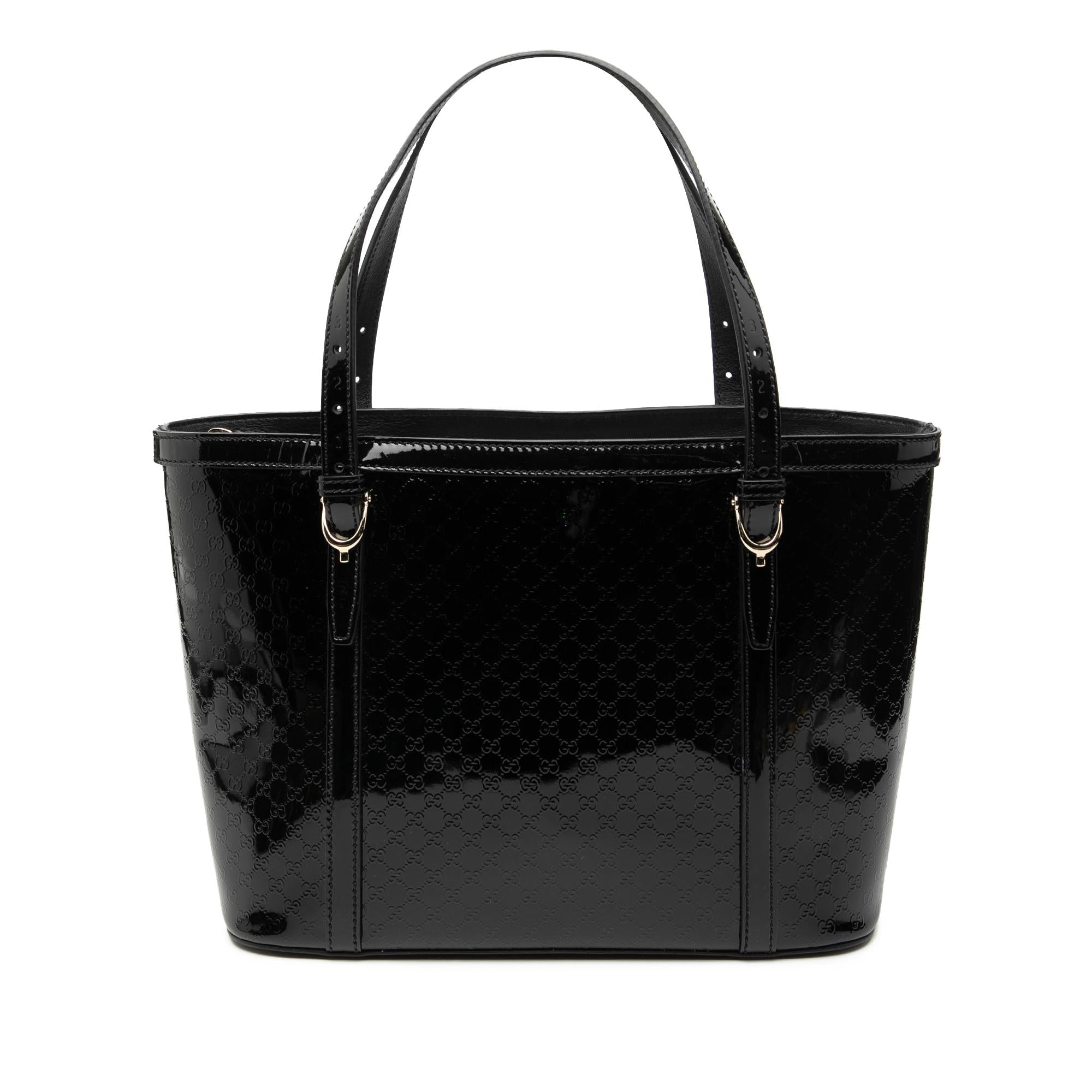 Gucci Patent Microguccissima Nice Tote