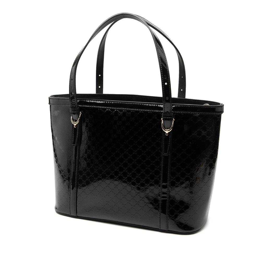 Gucci Patent Microguccissima Nice Tote
