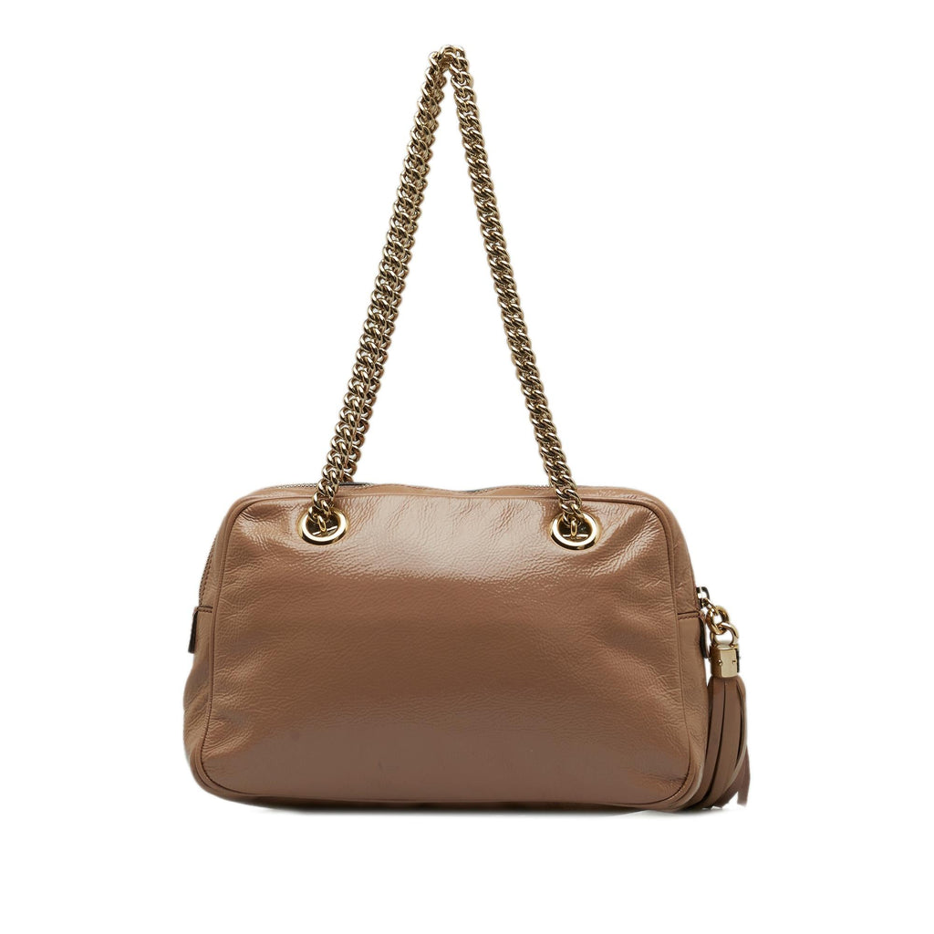 Gucci Patent Soho Chain Shoulder Bag (SHG-5O1EoQ)
