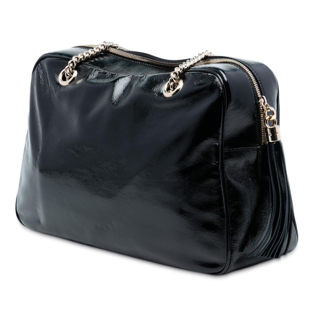 Gucci Patent Soho Chain Shoulder Bag