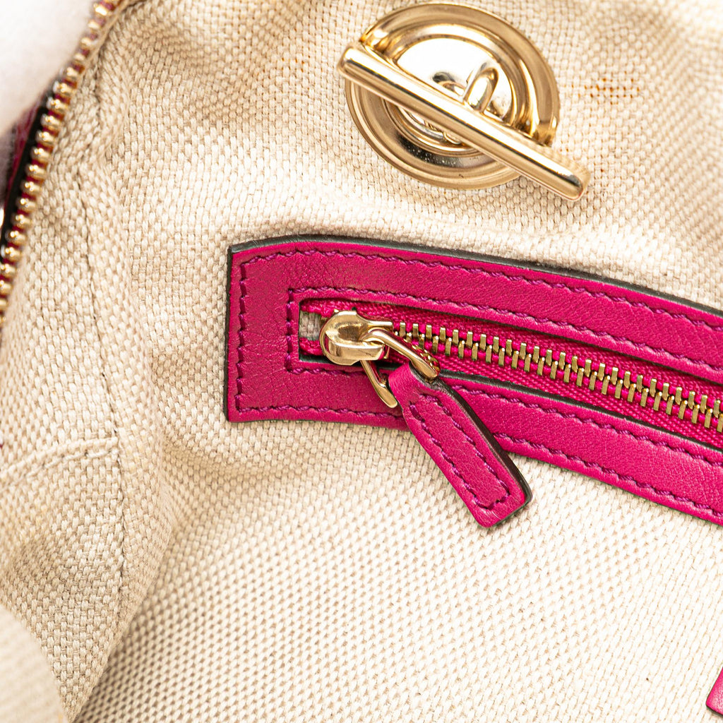Gucci Patent Soho Chain Zip Shoulder Bag