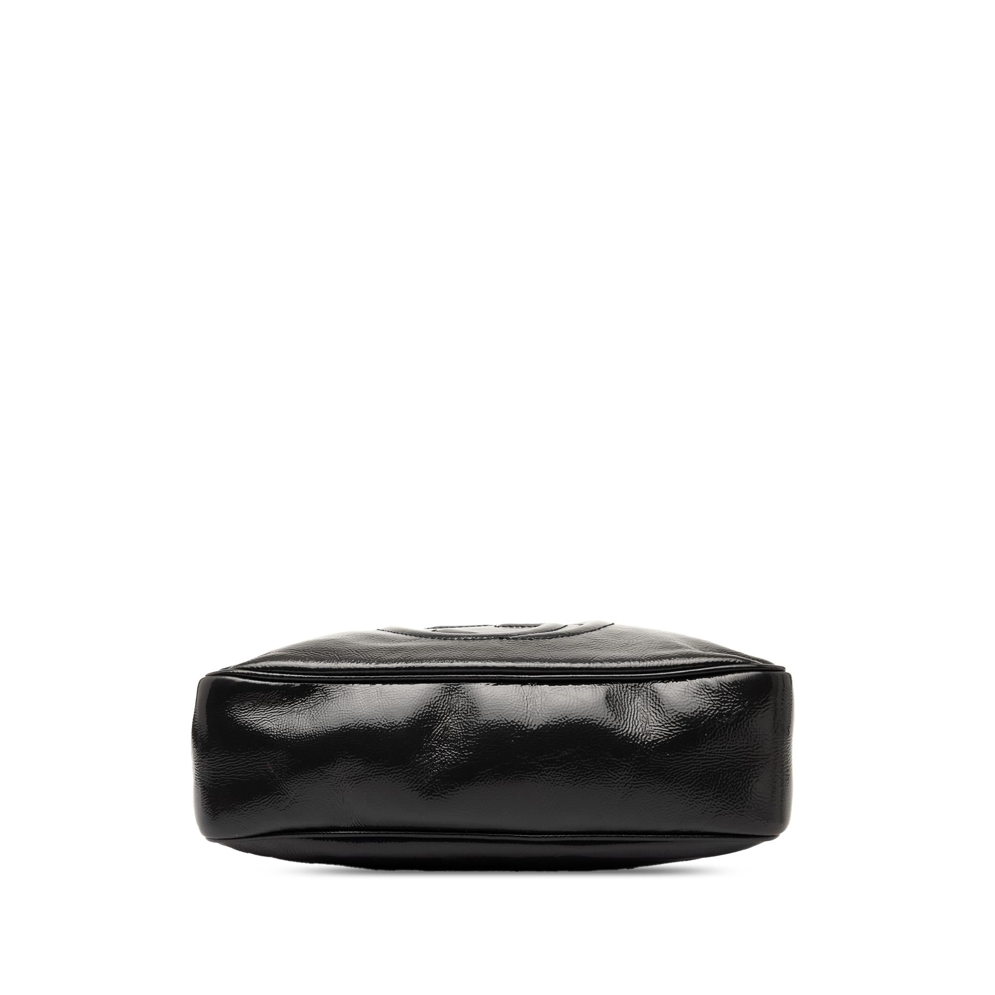 Gucci Patent Soho Chain Zip Shoulder Bag