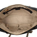 Gucci Patent Soho Chain Zip Shoulder Bag