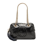 Gucci Patent Soho Chain Zip Shoulder Bag