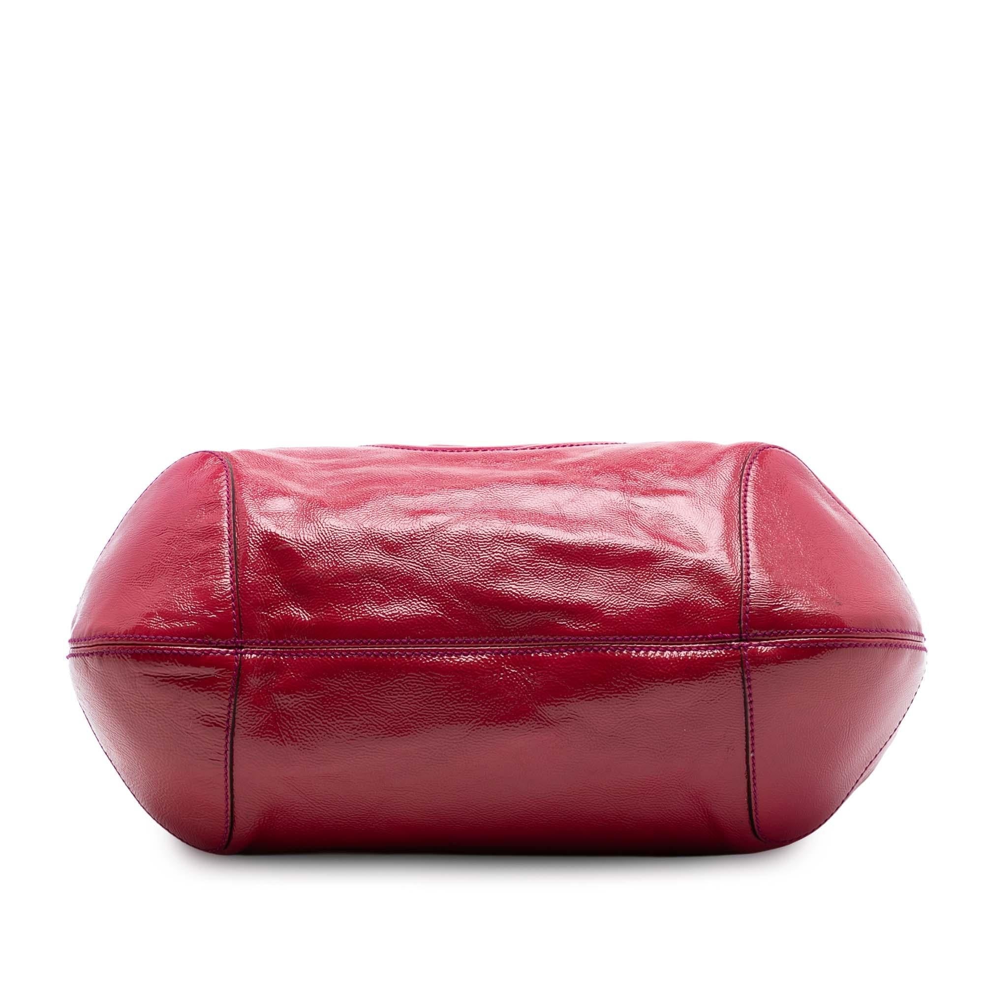 Gucci Patent Soho Shoulder Bag