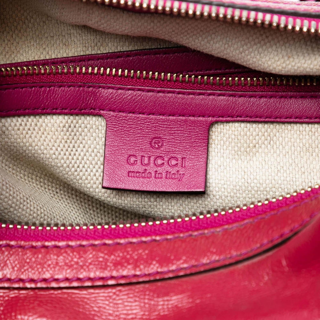 Gucci Patent Soho Shoulder Bag