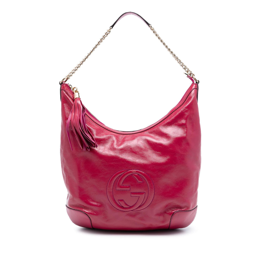 Gucci Patent Soho Shoulder Bag