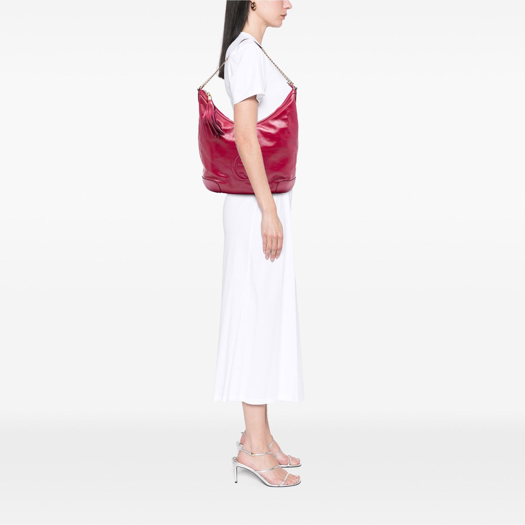 Gucci Patent Soho Shoulder Bag