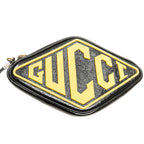 Gucci Patent and Rubber Game Patch Logo Wristlet Bag