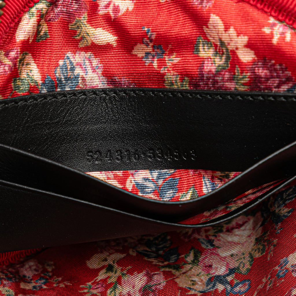 Gucci Patent and Rubber Game Patch Logo Wristlet Bag