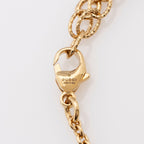 Gucci Pearl Crystal Script Necklace