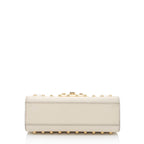 Gucci Pearl Embellished Leather Padlock Small Shoulder Bag (SHF-2JmpQy)