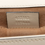 Gucci Pearl Embellished Leather Padlock Small Shoulder Bag (SHF-2JmpQy)