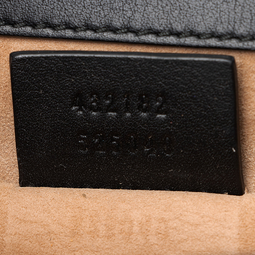 Gucci Pearl Embellished Leather Padlock Small Shoulder Bag