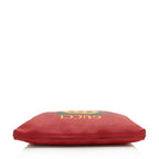 Gucci Pebbled Leather Logo Zip Pouch (SHF-12973)