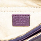 Gucci Pebbled Calfskin Piston Broadway Evening Bag