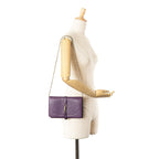 Gucci Pebbled Calfskin Piston Broadway Evening Bag