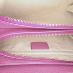 Gucci Pebbled Calfskin Piston Broadway Evening Bag
