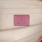 Gucci Pebbled Calfskin Piston Broadway Evening Bag