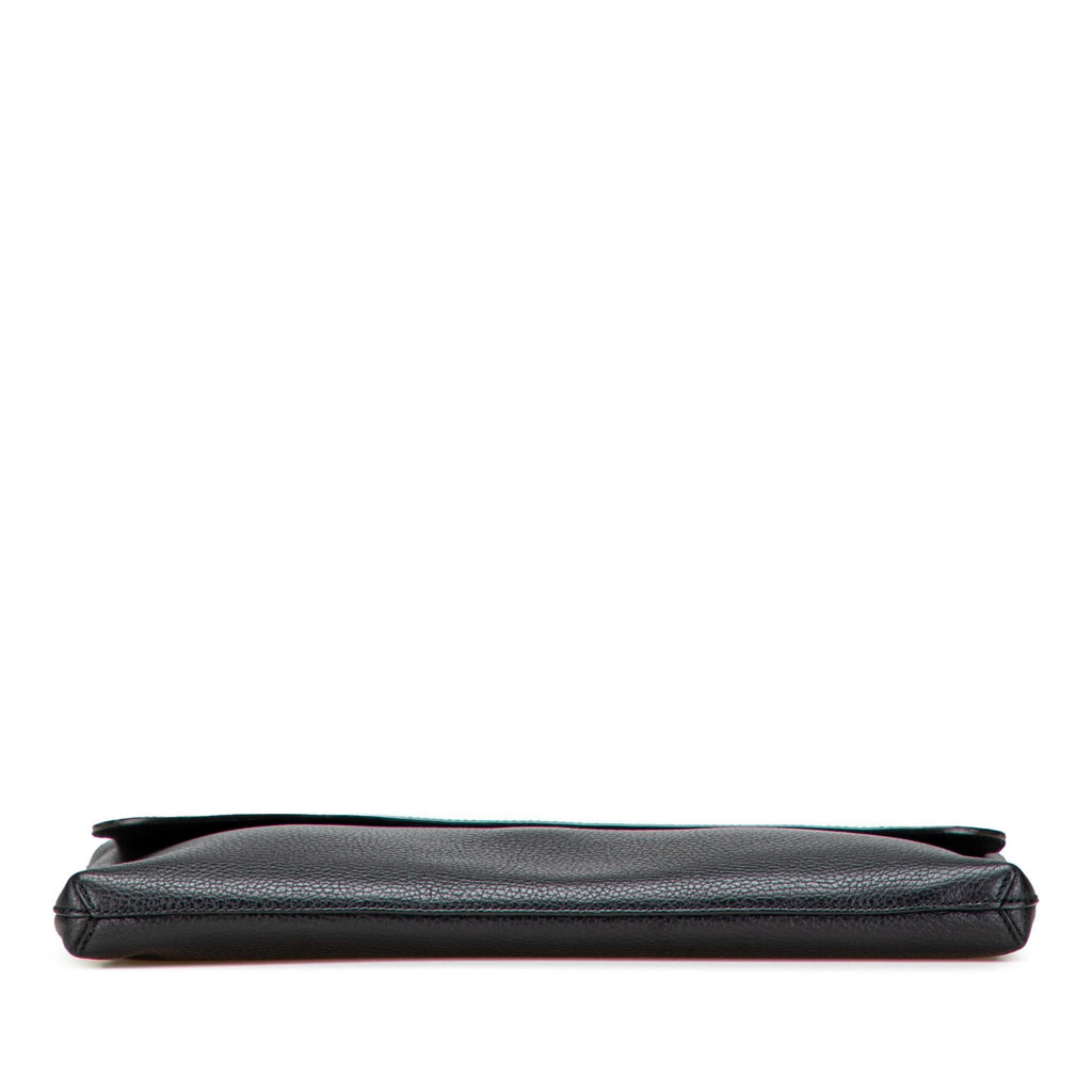 Gucci Pebbled Calfskin Portfolio Clutch