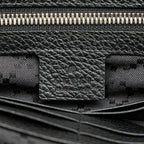 Gucci Pebbled Calfskin Portfolio Clutch